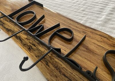 Rustic Towel Rack