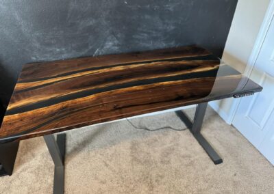 Rustic Resin and Wood Privacy Policy | Rustic Resin & Wood Privacy Policy | Walnut With Black Epoxy Resin River Desktop