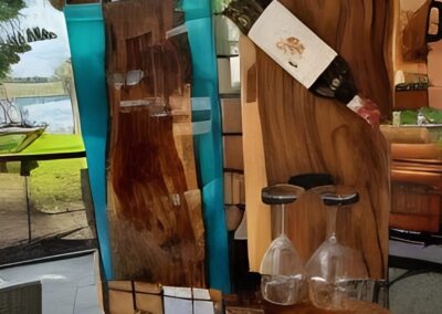 Display Rack Rustic Resin & Wood at Lake Jovita