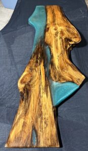 Accent Art Piece Rustic Resin & Wood