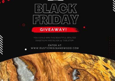 Rustic Resin and Wood Black Friday Giveaway