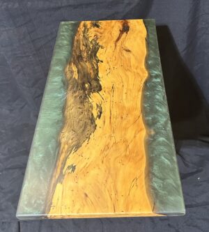 Spalted Elm with Emerald Green Epoxy RRQ