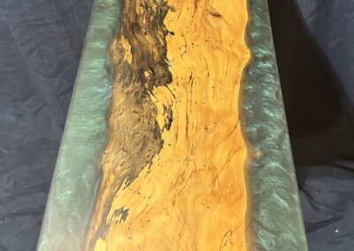 Spalted Elm with Emerald Green Epoxy RRQ