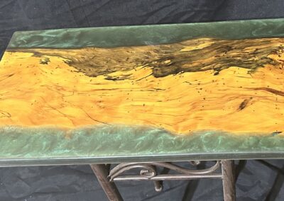 Spalted Elm with Emerald Green Epoxy RRQ