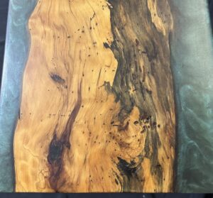 Spalted Elm with Emerald Green Epoxy RRQ