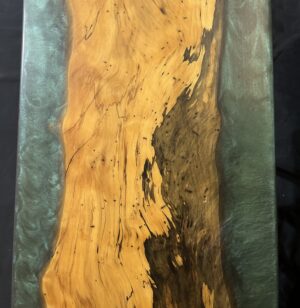 Spalted Elm with Emerald Green Epoxy RRQ