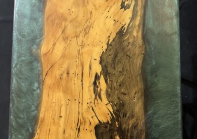 Spalted Elm with Emerald Green Epoxy RRQ